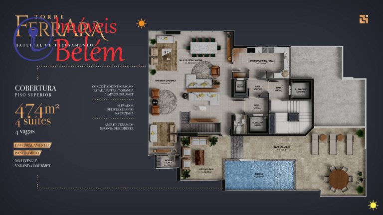 Imagem Apartamento com 4 Quartos à Venda, 260 m² em Umarizal - Belém Imagem Apartamento com 4 Quartos à Venda, 260 m² em Umarizal - Belém