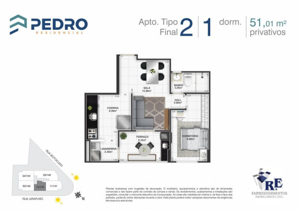 Imagem Apartamento com 1 Quarto à Venda, 51 m² em Tupi - Praia Grande