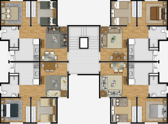 Imagem Apartamento com 2 Quartos à Venda, 52 m² em Loteamento Residencial Campina Verde - Campinas Imagem Apartamento com 2 Quartos à Venda, 52 m² em Loteamento Residencial Campina Verde - Campinas