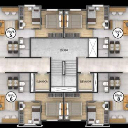 Imagem Apartamento com 100 Quartos à Venda, 1 m² em Carandiru - São Paulo