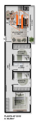 Imagem Apartamento com 3 Quartos à Venda, 61 m² em Santo Antônio - São José Dos Pinhais Imagem Apartamento com 3 Quartos à Venda, 61 m² em Santo Antônio - São José Dos Pinhais