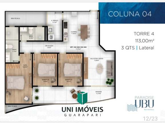 Imagem Apartamento com 3 Quartos à Venda, 163 m² em Beira Mar - Anchieta