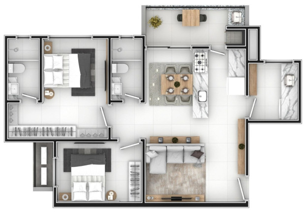 Imagem Apartamento com 2 Quartos à Venda, 73 m² em Dom Bosco - Itajaí Imagem Apartamento com 2 Quartos à Venda, 73 m² em Dom Bosco - Itajaí