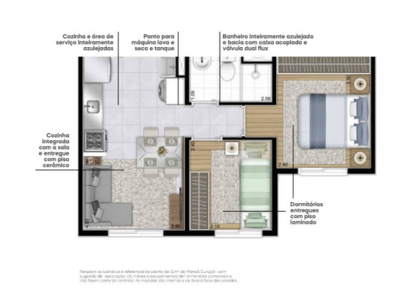 Imagem Apartamento com 2 Quartos à Venda,  em Vila Nova Curuçá - São Paulo
