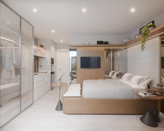 Imagem Apartamento com 1 Quarto à Venda, 27 m² em São Francisco - Curitiba