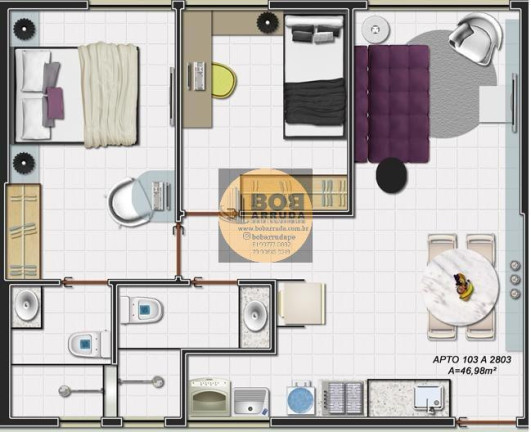 Imagem Apartamento com 2 Quartos à Venda, 47 m² em Boa Viagem - Recife Imagem Apartamento com 2 Quartos à Venda, 47 m² em Boa Viagem - Recife