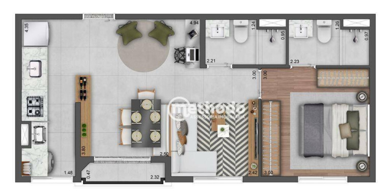 Imagem Apartamento com 2 Quartos à Venda, 41 m² em Centro - Campinas Imagem Apartamento com 2 Quartos à Venda, 41 m² em Centro - Campinas