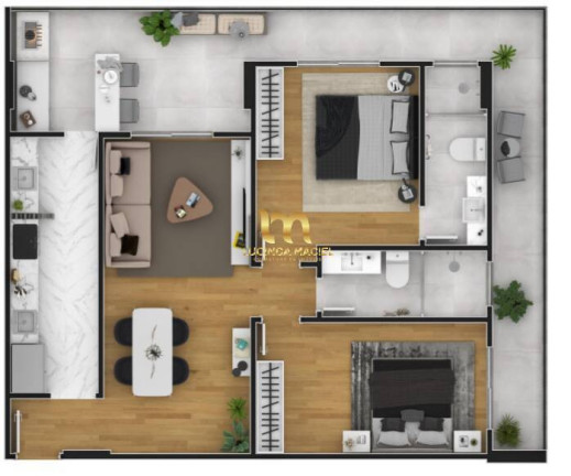 Imagem Apartamento com 2 Quartos à Venda, 82 m² em Boqueirão - Praia Grande