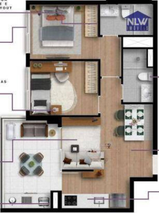 Imagem Apartamento com 2 Quartos à Venda, 56 m² em Brooklin - São Paulo Imagem Apartamento com 2 Quartos à Venda, 56 m² em Brooklin - São Paulo