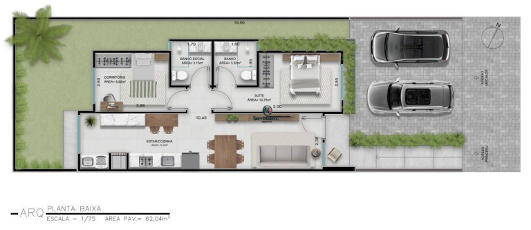 Imagem Casa com 2 Quartos à Venda, 65 m² em Várzea Grande - Gramado Imagem Casa com 2 Quartos à Venda, 65 m² em Várzea Grande - Gramado