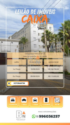 Imagem Apartamento com 2 Quartos à Venda, 45 m² em Vossoroca - Votorantim Imagem Apartamento com 2 Quartos à Venda, 45 m² em Vossoroca - Votorantim