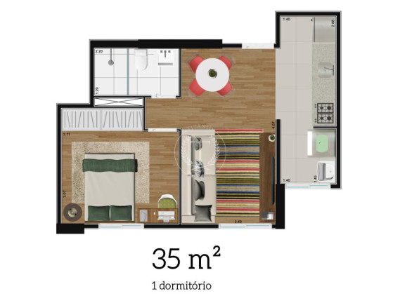 Imagem Apartamento com 1 Quarto à Venda, 36 m² em Tatuapé - São Paulo Imagem Apartamento com 1 Quarto à Venda, 36 m² em Tatuapé - São Paulo