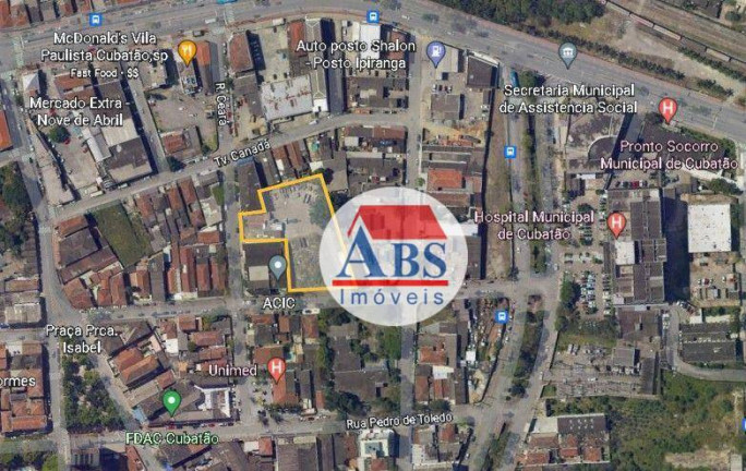 Imagem Terreno à Venda, 2.780 m² em Vila Paulista - Cubatão Imagem Terreno à Venda, 2.780 m² em Vila Paulista - Cubatão
