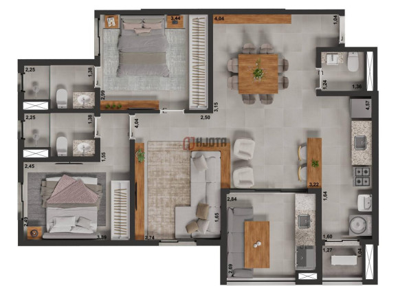 Imagem Apartamento com 3 Quartos à Venda, 85 m² em Jardim Urano - São José Do Rio Preto