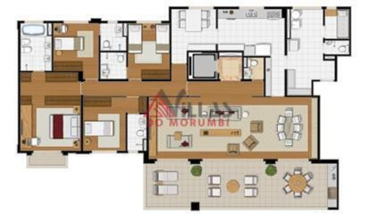 Imagem Apartamento com 4 Quartos à Venda, 247 m² em Jardim Fonte Do Morumbi - São Paulo Imagem Apartamento com 4 Quartos à Venda, 247 m² em Jardim Fonte Do Morumbi - São Paulo
