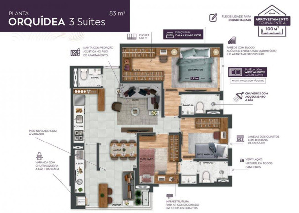 Imagem Apartamento com 2 Quartos à Venda, 76 m² em Jardim Satélite - São José Dos Campos Imagem Apartamento com 2 Quartos à Venda, 76 m² em Jardim Satélite - São José Dos Campos