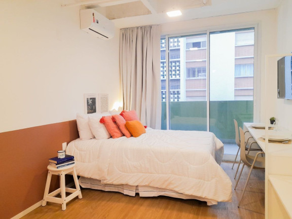 Apartamento com 1 Quarto para Alugar, 26 m² em Higienópolis - São Paulo