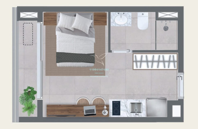 Imagem Studio com 1 Quarto à Venda, 25 m² em Vila Mariana - São Paulo