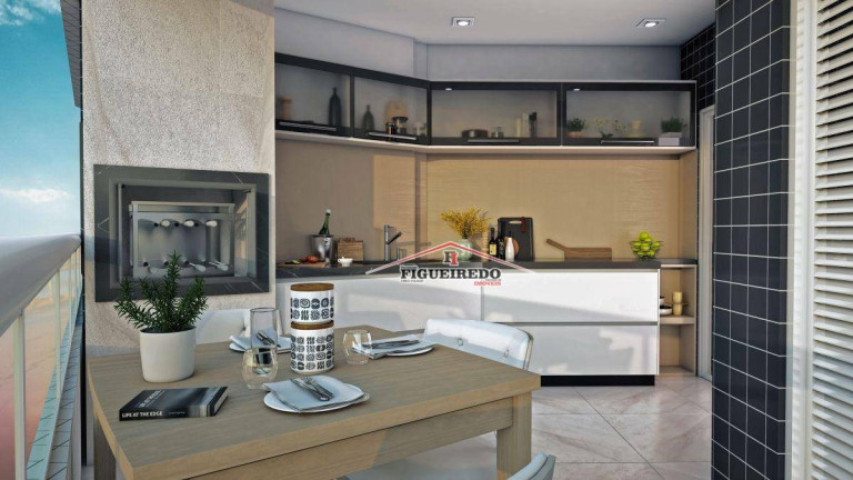 Apartamento com 2 Quartos à Venda, 61 m² em Mirim - Praia Grande
