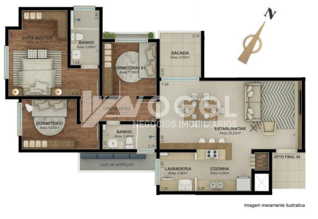 Imagem Apartamento com 3 Quartos à Venda, 132 m² em Morro Do Espelho - Sao Leopoldo Imagem Apartamento com 3 Quartos à Venda, 132 m² em Morro Do Espelho - Sao Leopoldo