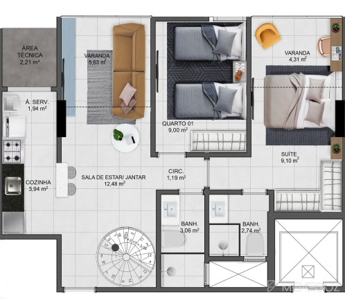 Imagem Apartamento com 2 Quartos à Venda, 126 m² em Praia De Itaparica - Vila Velha Imagem Apartamento com 2 Quartos à Venda, 126 m² em Praia De Itaparica - Vila Velha