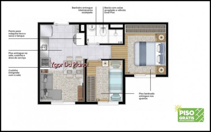 Imagem Apartamento com 2 Quartos à Venda, 36 m² em Cambuci - São Paulo