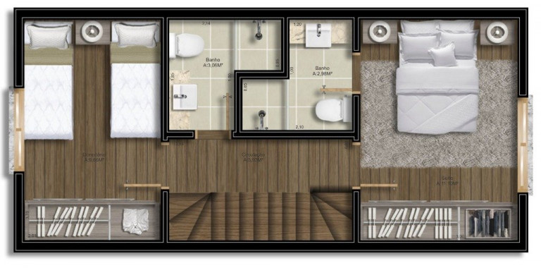 Imagem Casa de Condomínio com 2 Quartos à Venda, 106 m² em Teresópolis - Porto Alegre Imagem Casa de Condomínio com 2 Quartos à Venda, 106 m² em Teresópolis - Porto Alegre