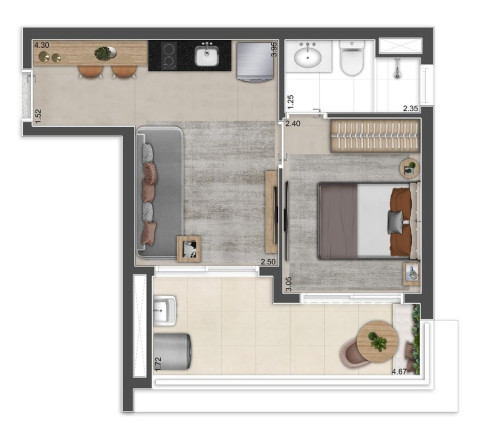 Imagem Imóvel com 1 Quarto à Venda, 27 m² em Perdizes - São Paulo