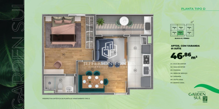 Imagem Apartamento com 2 Quartos à Venda, 50 m² em Jardim Aparecida Nasser - Marília Imagem Apartamento com 2 Quartos à Venda, 50 m² em Jardim Aparecida Nasser - Marília