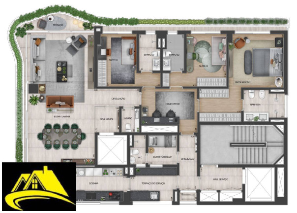 Imagem Apartamento com 3 Quartos à Venda, 201 m² em Jardins - São Paulo