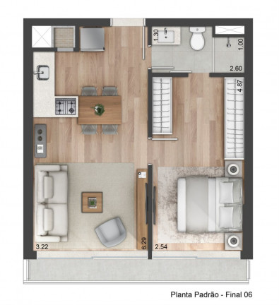 Imagem Imóvel com 1 Quarto à Venda, 55 m² em Praia De Belas - Porto Alegre Imagem Imóvel com 1 Quarto à Venda, 55 m² em Praia De Belas - Porto Alegre