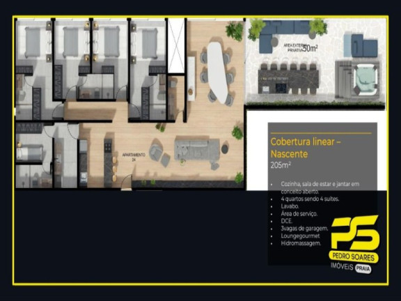 Imagem Apartamento com 3 Quartos à Venda, 220 m² em Bessa - João Pessoa Imagem Apartamento com 3 Quartos à Venda, 220 m² em Bessa - João Pessoa