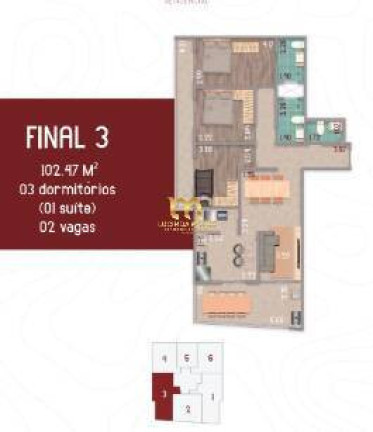 Imagem Apartamento com 1 Quarto à Venda, 49 m² em Balneário Flórida - Praia Grande
