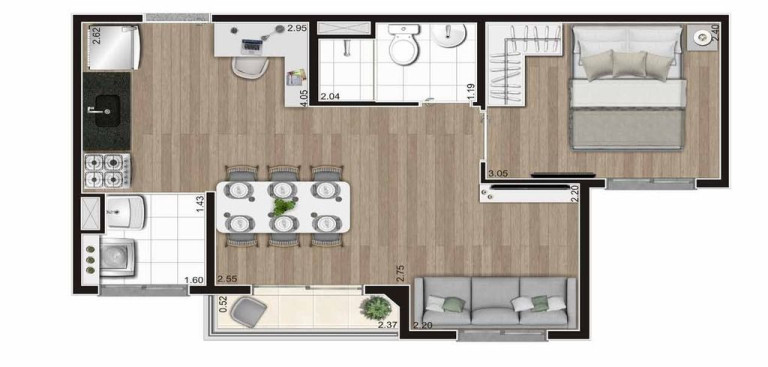 Imagem Apartamento com 2 Quartos à Venda, 37 m² em Terceira Divisão De Interlagos - São Paulo