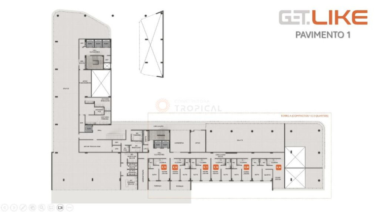 Imagem Apartamento com 2 Quartos à Venda, 54 m² em Cabo Branco - João Pessoa Imagem Apartamento com 2 Quartos à Venda, 54 m² em Cabo Branco - João Pessoa