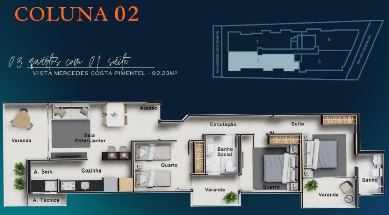 Imagem Apartamento com 3 Quartos à Venda, 92 m² em Centro - Guarapari Imagem Apartamento com 3 Quartos à Venda, 92 m² em Centro - Guarapari