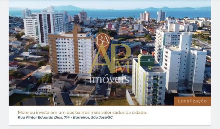 Imagem Apartamento com 3 Quartos à Venda, 82 m² em Barreiros - São José Imagem Apartamento com 3 Quartos à Venda, 82 m² em Barreiros - São José
