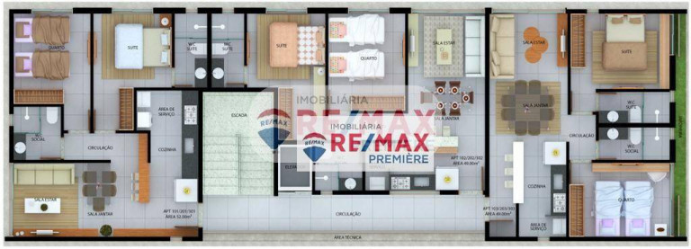 Imagem Apartamento com 2 Quartos à Venda, 49 m² em Brisamar - João Pessoa Imagem Apartamento com 2 Quartos à Venda, 49 m² em Brisamar - João Pessoa