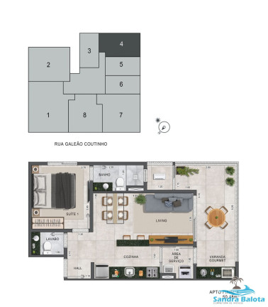 Imagem Apartamento com 2 Quartos à Venda, 73 m² em Itaguá - Ubatuba Imagem Apartamento com 2 Quartos à Venda, 73 m² em Itaguá - Ubatuba