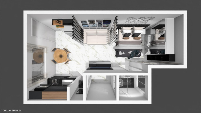 Imagem Apartamento com 1 Quarto à Venda, 33 m² em Jardim Das Belezas - Carapicuíba
