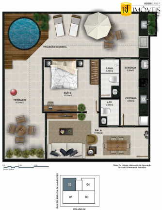 Imagem Apartamento com 1 Quarto à Venda, 60 m² em Braga - Cabo Frio Imagem Apartamento com 1 Quarto à Venda, 60 m² em Braga - Cabo Frio