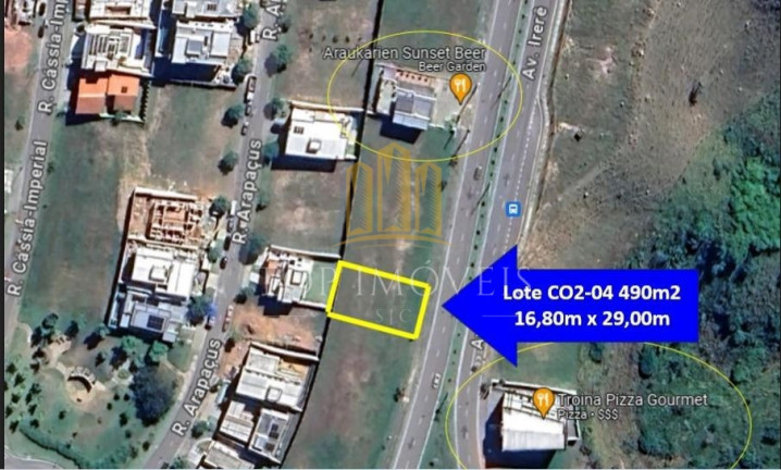 Terreno em Condomínio à Venda, 489 m² em Condomínio Residencial Alphaville I - São José Dos Campos