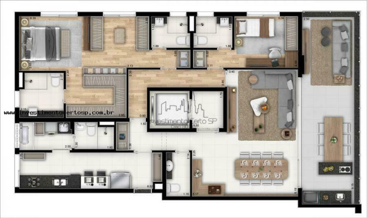 Imagem Apartamento com 3 Quartos à Venda, 150 m² em água Branca - São Paulo