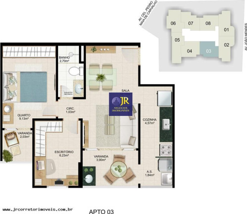 Imagem Apartamento com 2 Quartos à Venda, 58 m² em Praia De Itaparica - Vila Velha