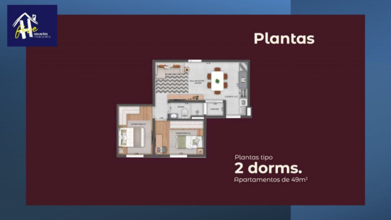 Imagem Apartamento com 2 Quartos à Venda, 49 m² em Jd. Caxambu - Jundiaí
