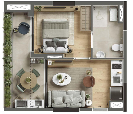 Imagem Apartamento com 1 Quarto à Venda, 36 m² em Ibirapuera - São Paulo Imagem Apartamento com 1 Quarto à Venda, 36 m² em Ibirapuera - São Paulo