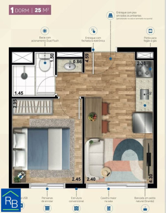 Imagem Apartamento com 1 Quarto para Alugar, 25 m² em Ipiranga - São Paulo Imagem Apartamento com 1 Quarto para Alugar, 25 m² em Ipiranga - São Paulo