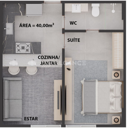 Imagem Apartamento com 2 Quartos à Venda, 60 m² em Cabo Branco - João Pessoa Imagem Apartamento com 2 Quartos à Venda, 60 m² em Cabo Branco - João Pessoa