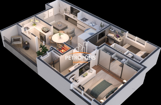 Imagem Apartamento com 2 Quartos à Venda, 56 m² em Cidade Nova - Caxias Do Sul Imagem Apartamento com 2 Quartos à Venda, 56 m² em Cidade Nova - Caxias Do Sul