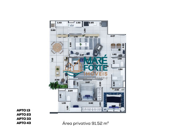 Imagem Apartamento com 3 Quartos à Venda, 86 m² em Itaguá - Ubatuba